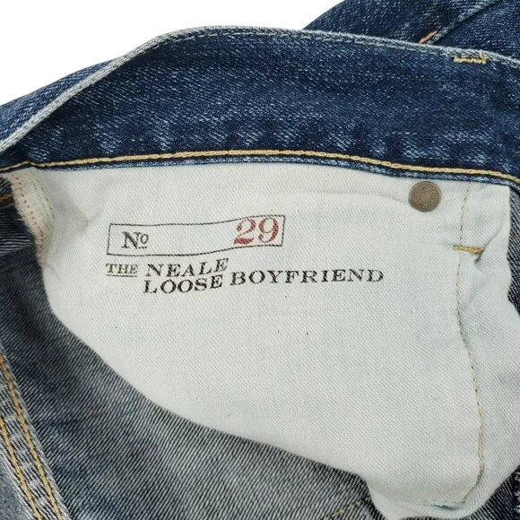Polo Ralph Lauren Jean Neale Women Size 29 Button Fly Distressed Loose Boyfriend - Picture 5 of 15
